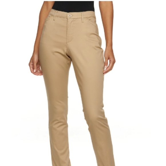 Gloria Vanderbilt Pants - Gloria Vanderbilt AnitaTwill Straight Leg Pants